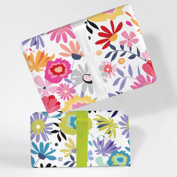 contemporary floral giftwrap Scottish giftwrap tartan modern giftwrap