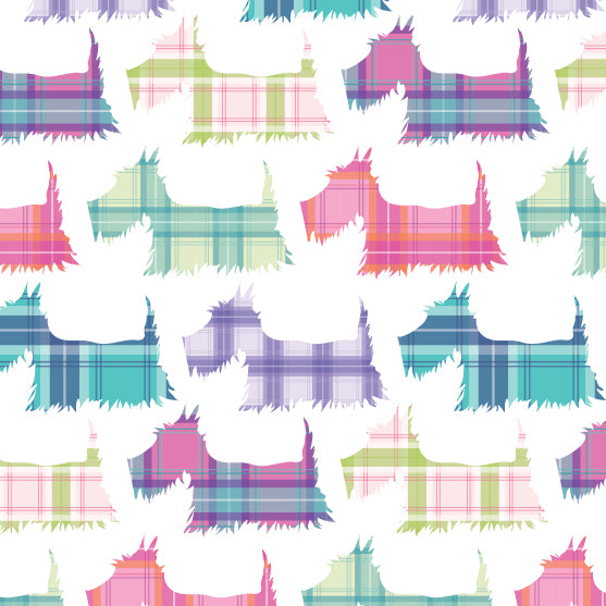 GW20 Tartan Scotties Giftwrap