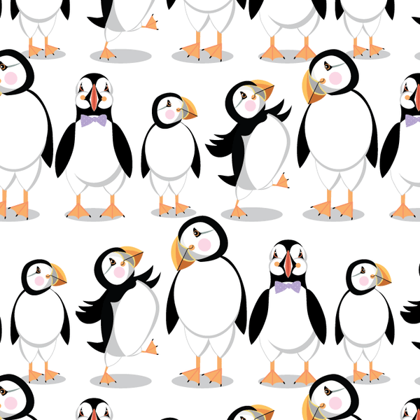 GW24 Puffins Giftwrap