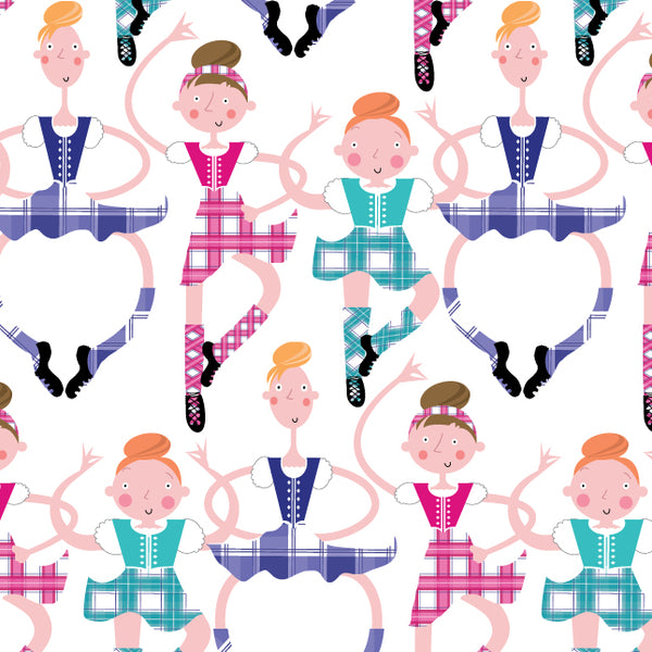 GW27 Highland Dancers Giftwrap