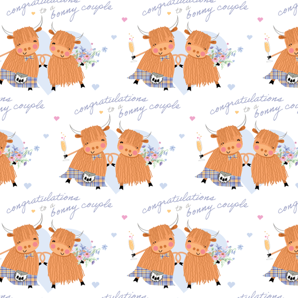 GW38  Wedding Coos Giftwrap