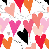 GW50 Pink Heart with love giftwrap