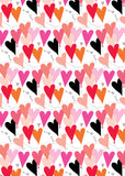 GW50 Pink Heart with love giftwrap