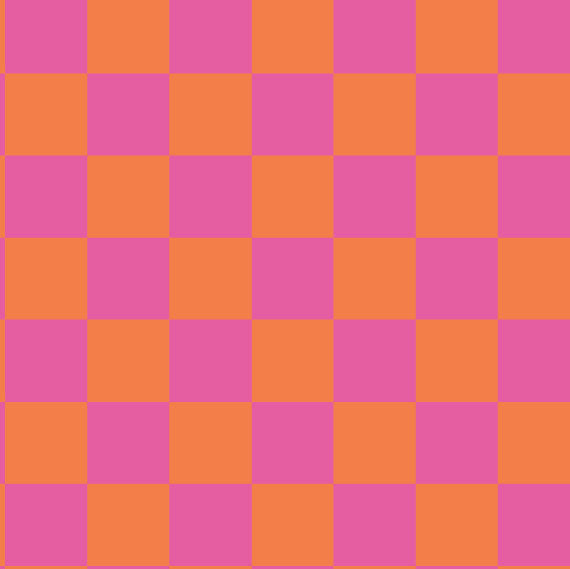 GW67 Orange Pink Chequerboard
