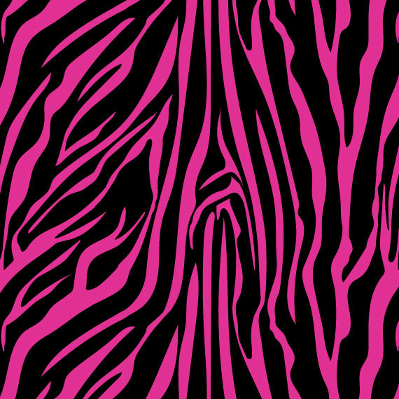 GW77 Black Pink Zebra Print