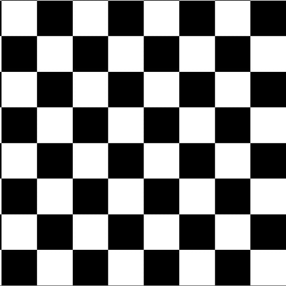 GW83 Black White Chequerboard