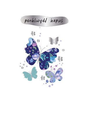 WSS04 Penblwydd Hapus  Butterflies