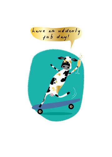 YH04 Skateboard Cow