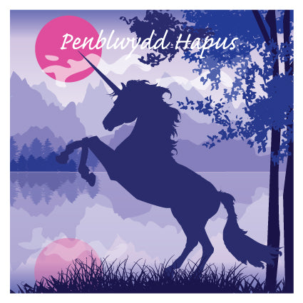 DUS34 WELSH Penblwydd Hapus