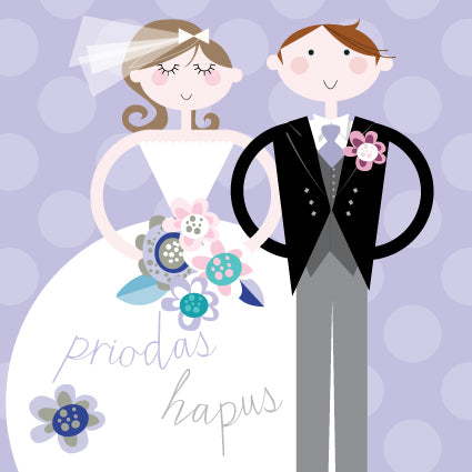 HE91 WELSH Priodas Hapus - Wedding