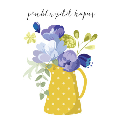 TB04 WELSH Penblwydd Hapus - Birthday Jug